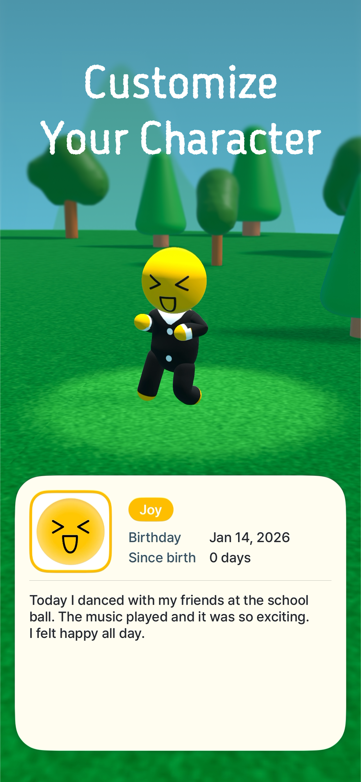 Customize your own character by drawing